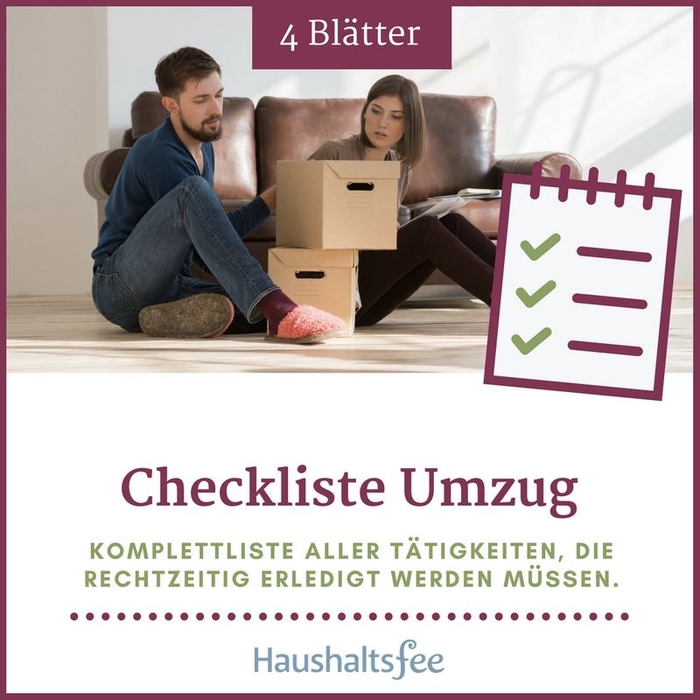 Checkliste Umzug - Komplettliste für Tätigkeiten | elopage