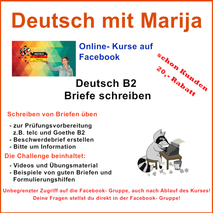 Deutsch B2 Briefe Schreiben Deutsch Mit Marija Elopage