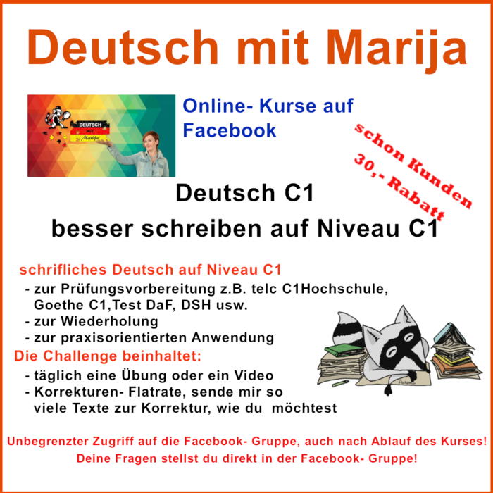 Besser Schreiben Auf Niveau C1 Deutsch Deutsch Mit Marija Elopage