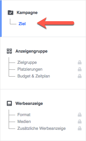 Facebook Anzeige