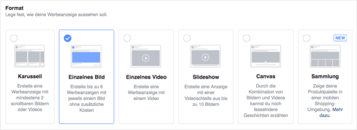 Facebook Anzeige