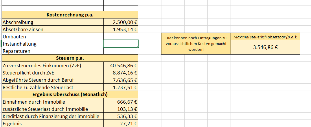Excel-Vorlage: Investitionsberechnung für Immobilien - reimusnet | elopage