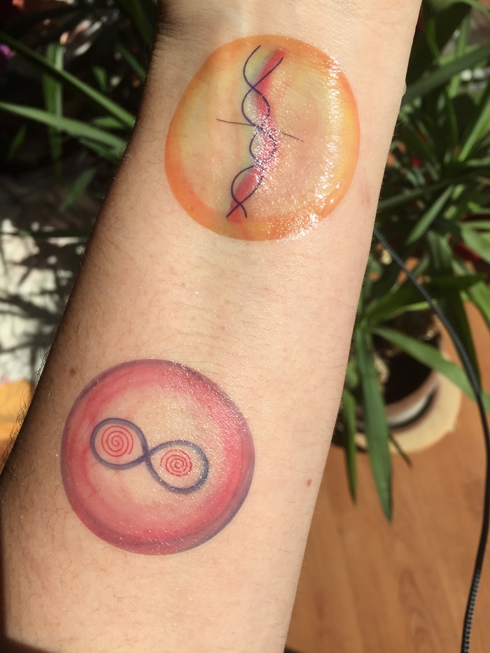 Tattoos der 28 Heilungssymbole der Einhörner der goldenen Horde® im Set