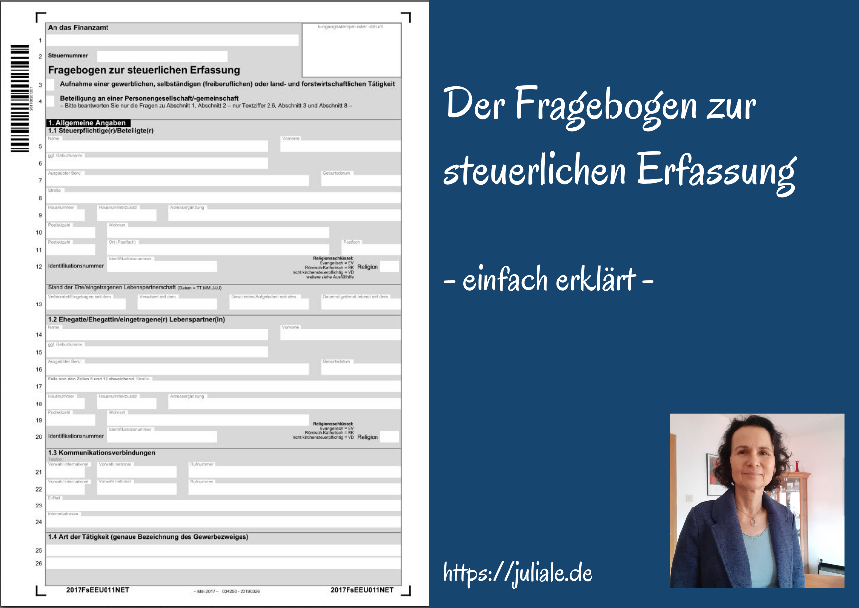Der Fragebogen Zur Steuerlichen Erfassung Einfach Erklart Juliale Elopage