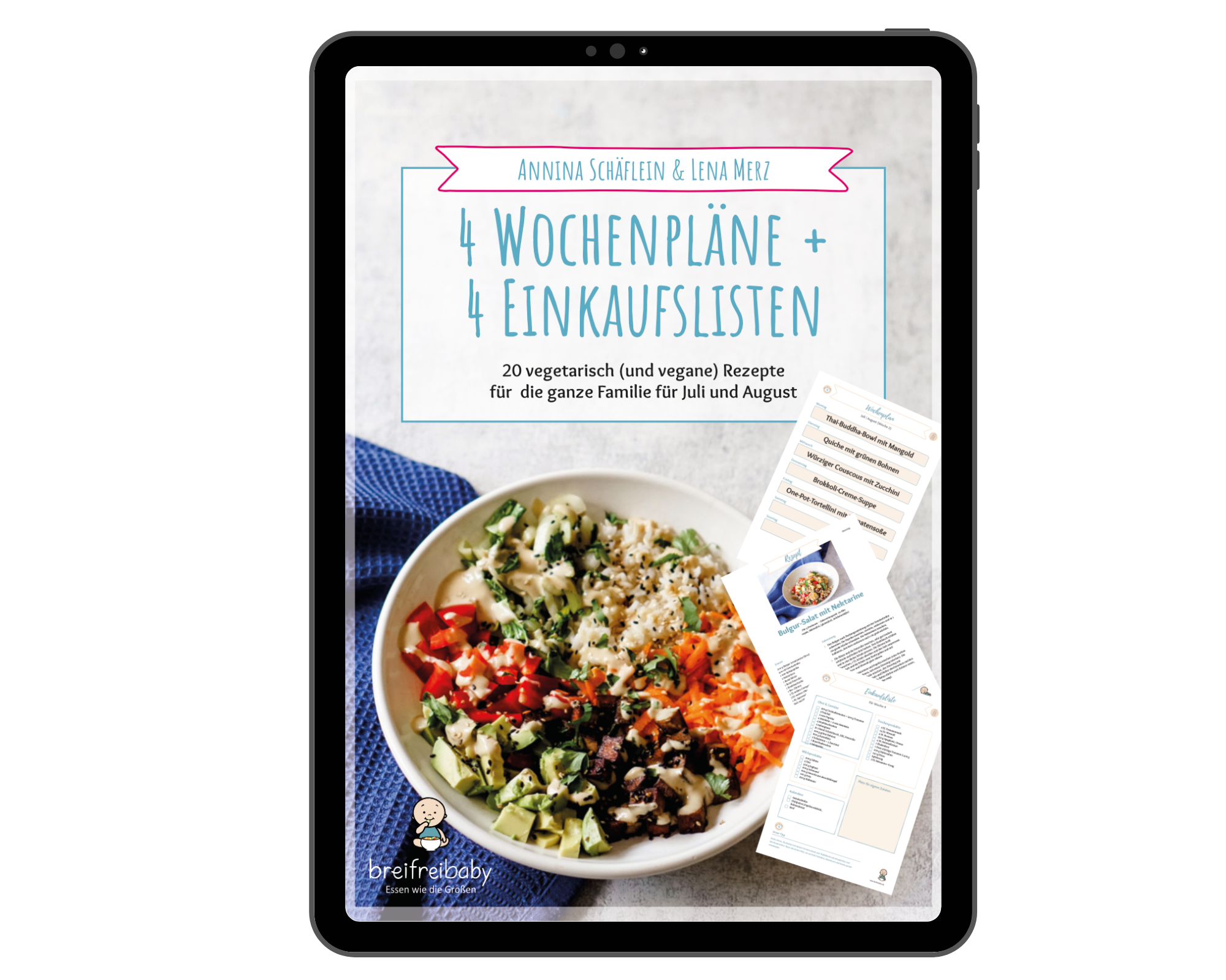 Wochenplan Fur 4 Wochen 20 Rezepte Einkaufslisten Juli August Breifreibaby Elopage