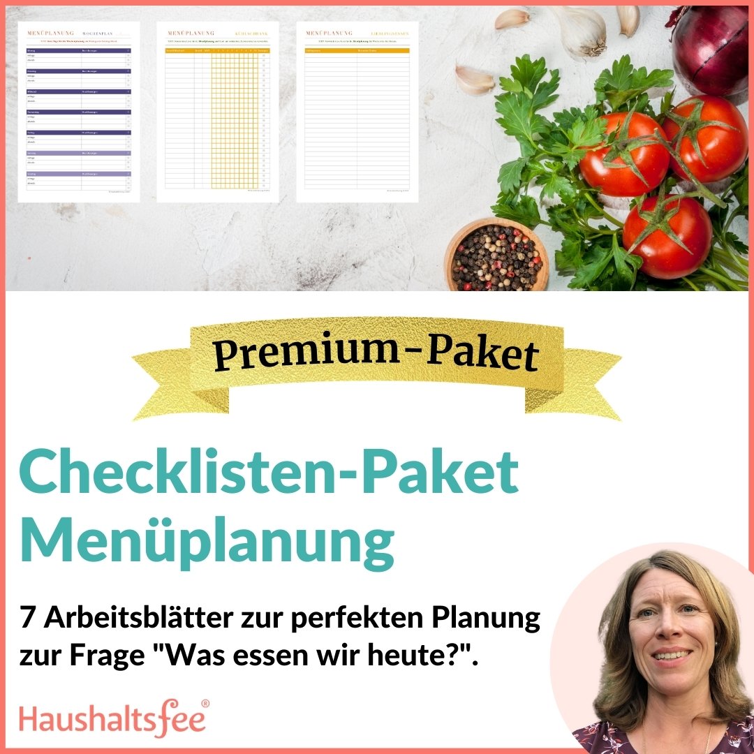 Menüplanung (Premium-Paket, PDF-Download) - haushaltsfee | elopage