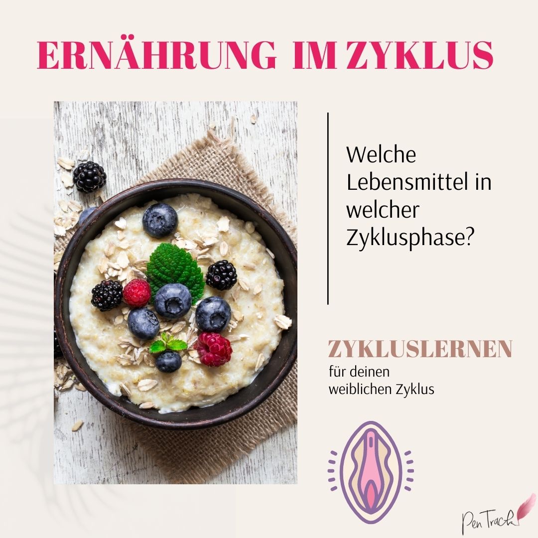 Zykluslernen Onlinekurs Lebe im Einklang mit deinem weiblichen Zyklus Ich unterstütze dich in 3